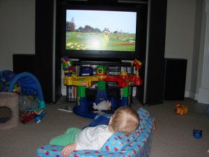 Watching the boob tube