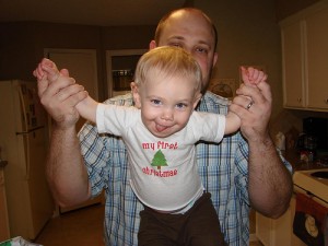 It's somebody's first Christmas!