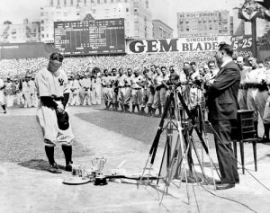 Gehrig's farewell speech