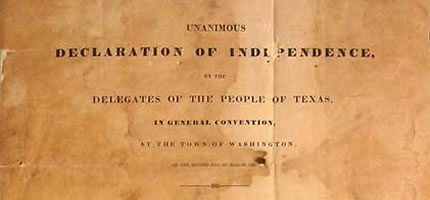Texas Declaration of Independence Texas Declaration of Independence