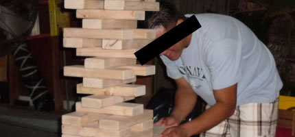 It's a freaking Jenga party!