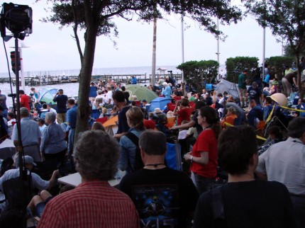Crowds on the beach