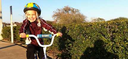 Our wee biker