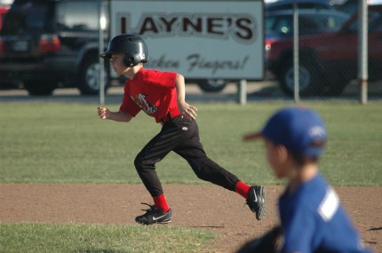 Running to third