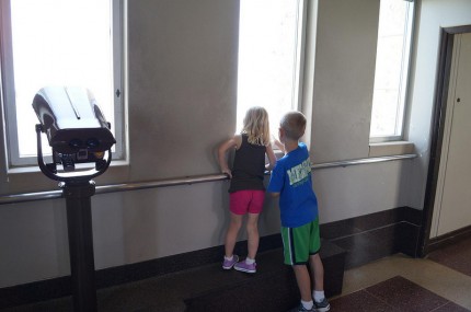 Up in the tower