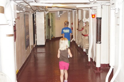 Checking it out below decks