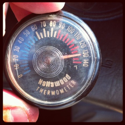 It was hot inside my car, yo.