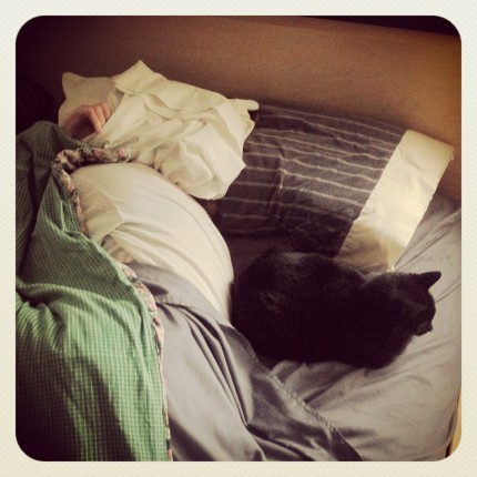 Mornings on the other side of the bed