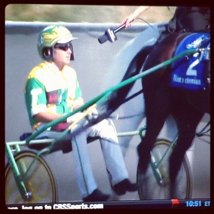 Harness racing interviews are awkward
