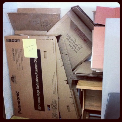 Boxes! Boxes! Need more boxes!
