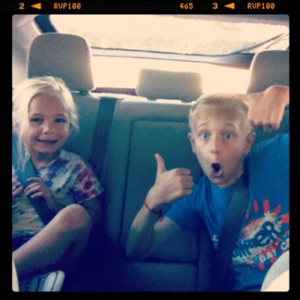 Excited about fast food for dinner