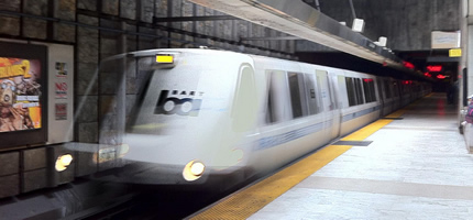 The train arrives