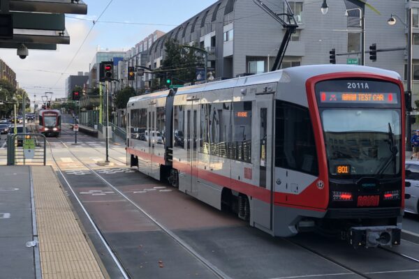 LRV car 2011 being tested in the Dogpatch