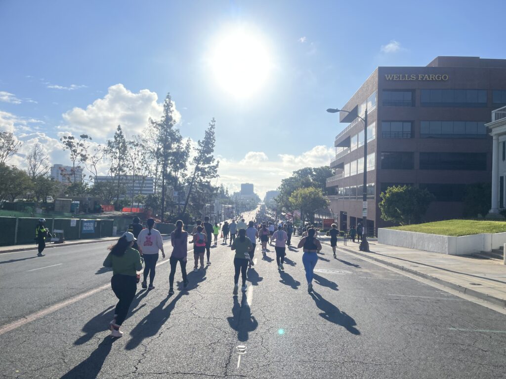 Running underneath the sun